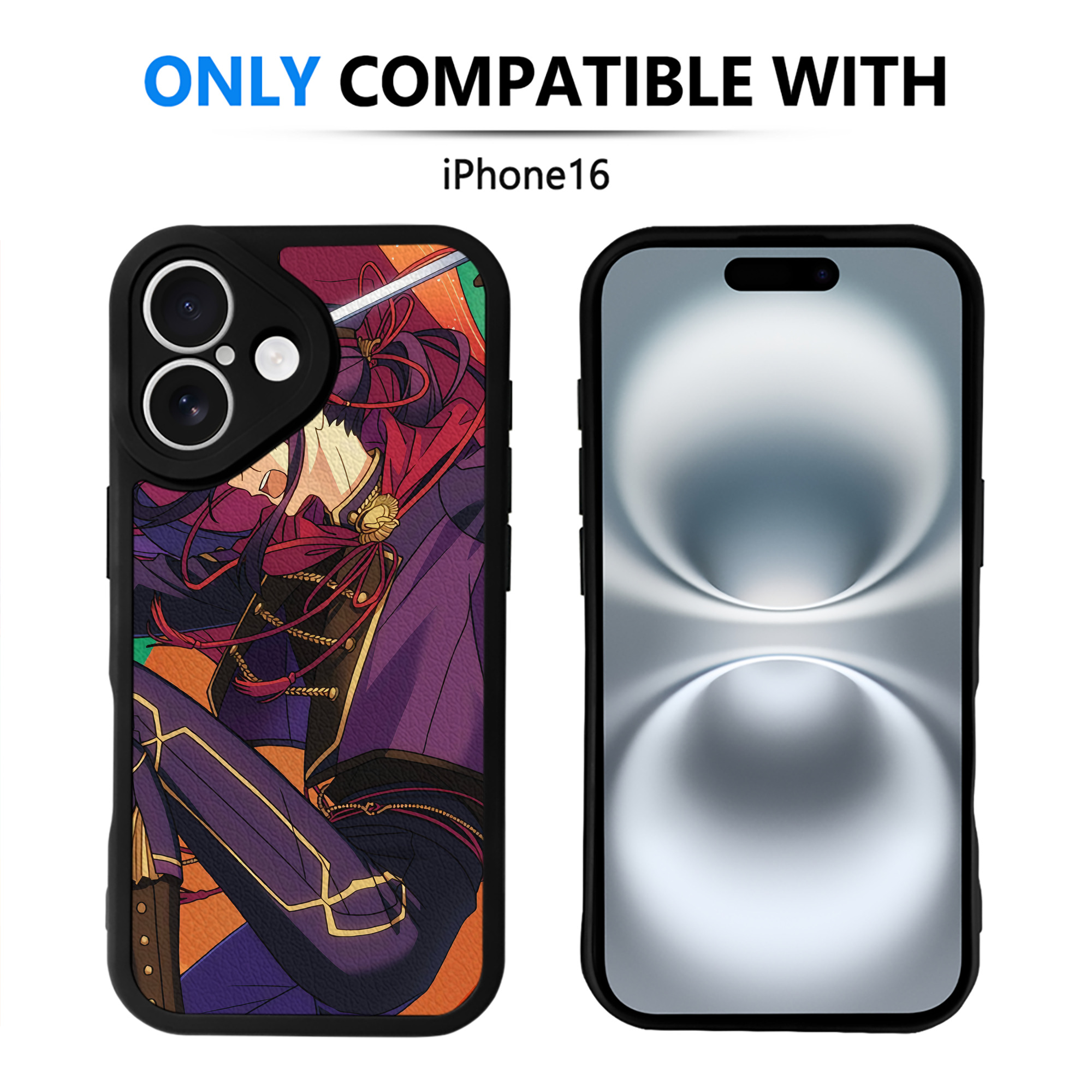（画像用） あんさんぶるスターズ! Ensemble Stars 【iPhone 16シリーズ対応】シリコンスマホケース（レザー調） 材質：シリコン